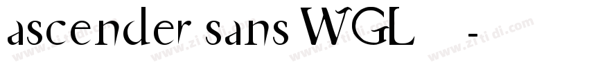 ascender sans WGL 字体字体转换